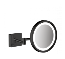 Косметическое зеркало Hansgrohe AddStoris, подсветка, черный матовый, 41790670