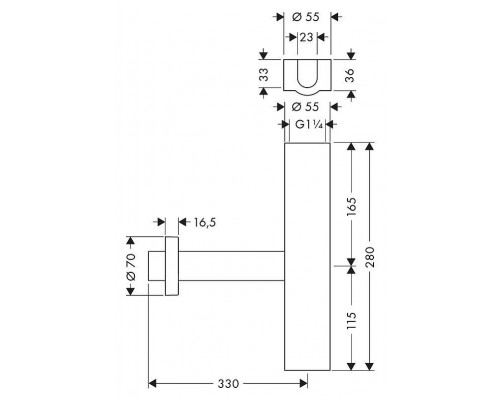 52100000 HG Flowstar сифон