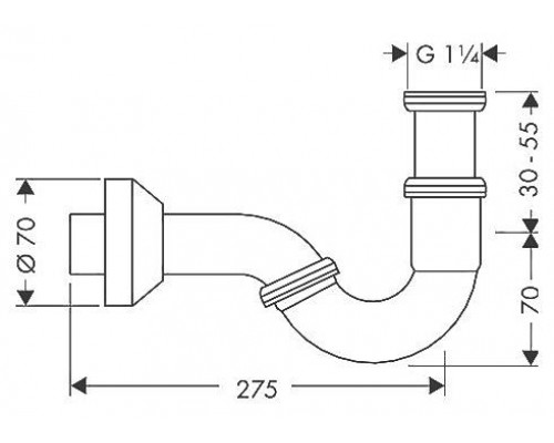 55237000 HG сифон для биде