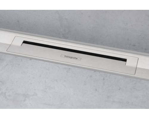 Внешняя пристенная часть укорачиваемого лотка RainDrain Flex Hansgrohe, , 90 см, хром, 56052000