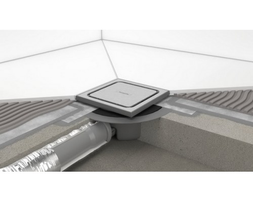 Точечный слив, трап  с решеткой и монтажным комплектом Hansgrohe RainDrain Spot 150/150 56055800