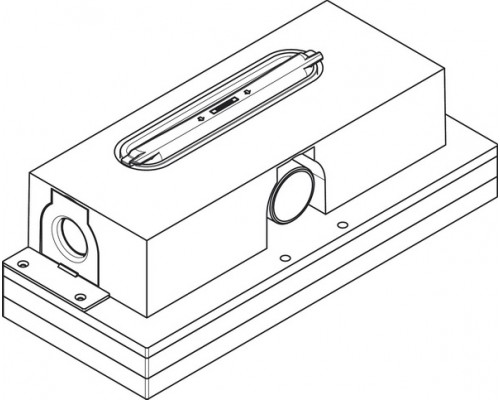 Cкрытая часть дренажа Hansgrohe uBox Universal, стандарт, 50 мм, 01001180