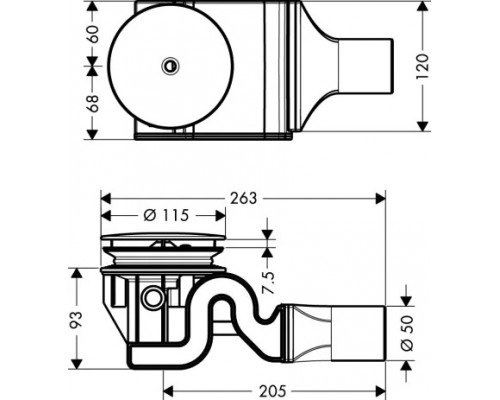 60067000 HG Raindrain 90 XXL набор для слива