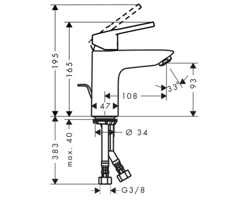Смеситель Hansgrohe Novus Loop 71081000