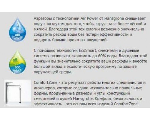 Смеситель для раковины Hansgrohe Logis 100, LowFlow, 71104000