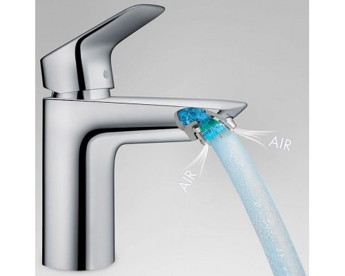 Смеситель для умывальника Hansgrohe Logis 100, Click Clack, 71107000