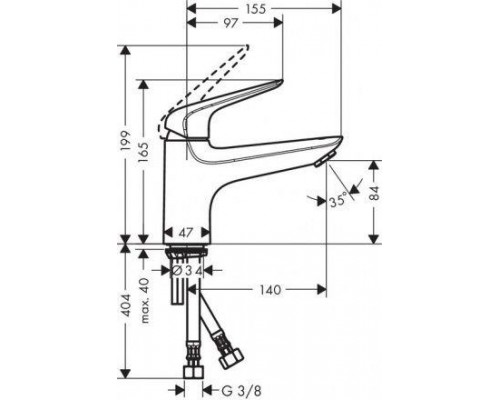 Смеситель  Hansgrohe Novus 71322000