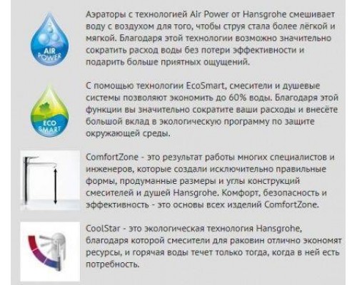 Смеситель для раковины Hansgrohe Talis E 110, с клапаном Push-Open, 71711000