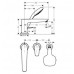 Врезной смеситель для ванны Hansgrohe Talis E, 3 отверстия, 71731000