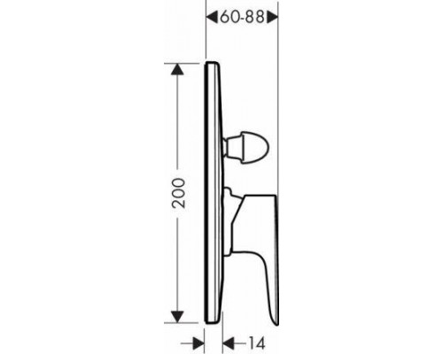 Смеситель для ванны Hansgrohe Talis E 71746000