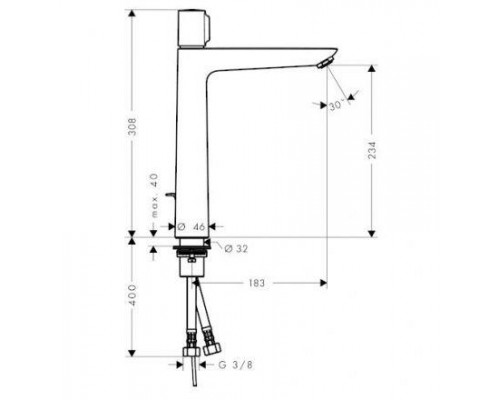 Смеситель для раковины Hansgrohe Talis Select E 71752000