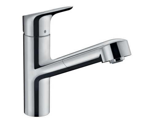 71842000 Hansgrohe Focus M43 Кухонный смеситель однорычажный, 150, с вытяжным изливом, 1jet хром