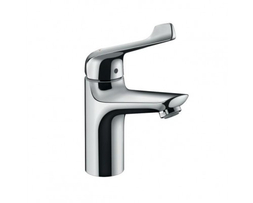 Смеситель для раковины hansgrohe Novus 100 со сливным гарнитуром, с удлиненной рукояткой 71921000, хром