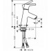 Смеситель для раковины Hansgrohe Talis S 80, без сливного набора, 72012000