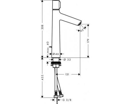 Смеситель высокой чаши Hansgrohe Talis Select S 72044000