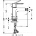 Смеситель для биде hansgrohe Rebris S, со сливным гарнитуром 72210000, хром
