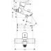 Смеситель для ванны и душа Hansgrohe Talis S, 72401000