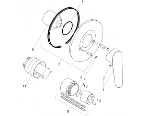Смеситель для душа Hansgrohe Vernis Blend, хром, 71649000