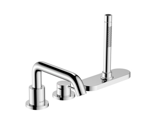 Cмеситель для ванны hansgrohe Tecturis S на 3 отверстия, 73447000, хром