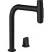 Смеситель кухонный черный Hansgrohe METRIS SELECT M71-200 73818670