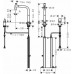 Смеситель кухонный черный Hansgrohe METRIS SELECT M71-200 73818670