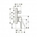 Смеситель для ванны Hansgrohe Metropol, обратный клапан, 74546000