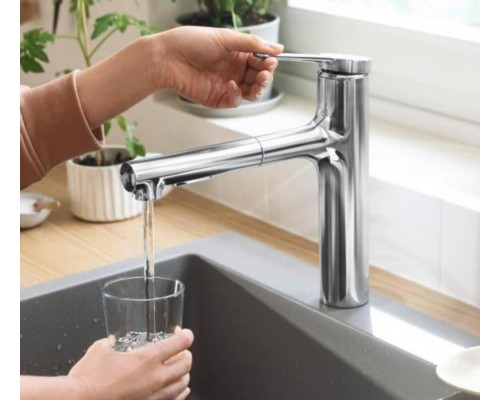 Кухонный смеситель Hansgrohe Zesis M33, 150 для водонагревателей, LowPressure, хром, 74806000