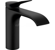 Смеситель для раковины Hansgrohe Vivenis 110, без донного клапана, черный матовый, 75022670