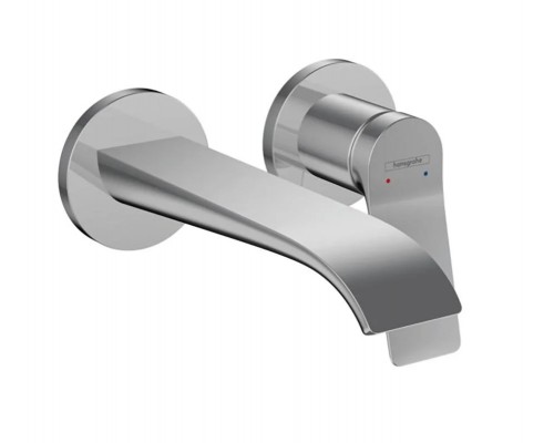 Смеситель настенный Hansgrohe Vivenis 195, с донным клапаном, хром, 75050000