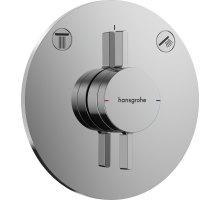 Смеситель для душа скрытого монтажа Hansgrohe DuoTurn S, внешняя часть, хром, 75418000
