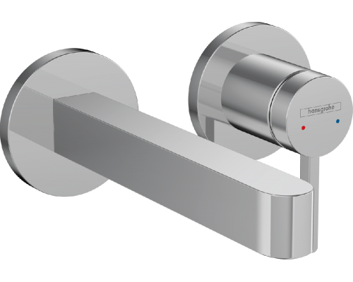 Смеситель Hansgrohe Finoris, настенный, с изливом 165 мм, хром, 76051000