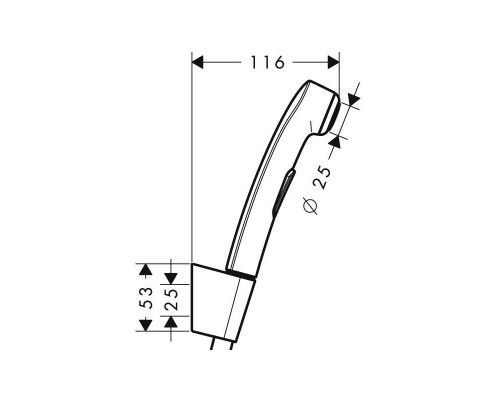 Гигиенический душ Hansgrohe Team Compact, с держателем, 96907000