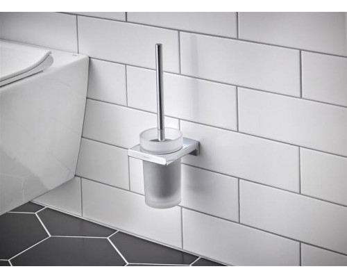 Ершик настенный Hansgrohe AddStoris, 41752000 хром, стекло