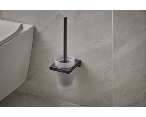Ершик настенный Hansgrohe AddStoris, стекло и черный мат 41752670