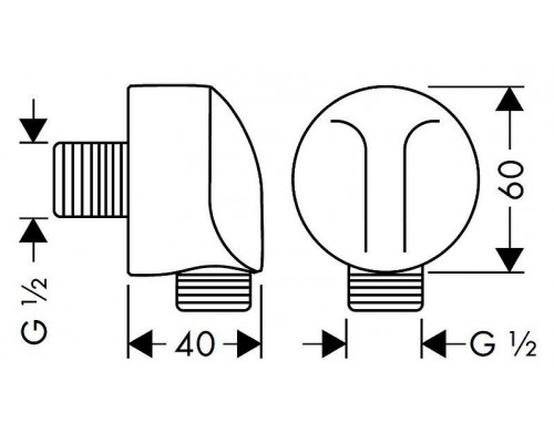 Набор для псевдобиде скрытого монтажа HANSGROHE Set Logis G