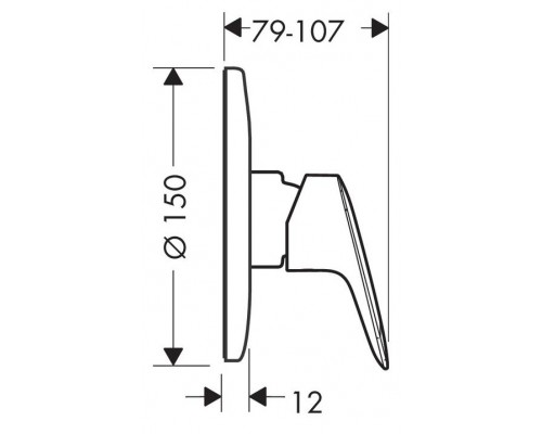 Набор для псевдобиде скрытого монтажа HANSGROHE Set Logis G