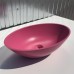 Раковина Holbi Dione 60x36, из Solid Surface, Матовая, Черный логотип, цвет Белый