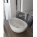 Раковина Holbi Europe 55x34, из Solid Surface, Матовая, Черный логотип, цвет Белый