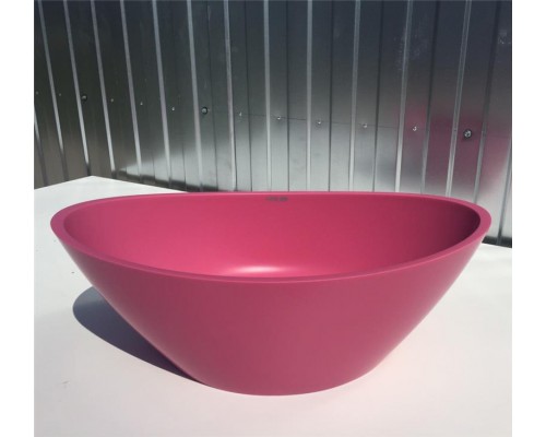 Раковина Holbi Europe 55x34, из Solid Surface, Матовая, Черный логотип, цвет Белый