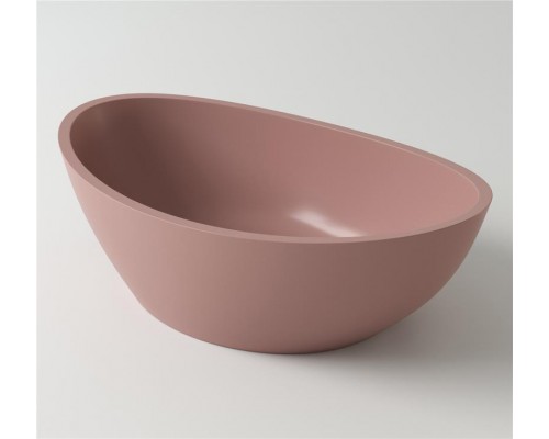 Раковина Holbi Europe 55x34, из Solid Surface, Матовая, Черный логотип, цвет Белый