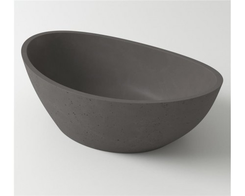 Раковина Holbi Europe 55x34, из Solid Surface, Матовая, Черный логотип, цвет Белый