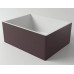 Раковина Holbi Halley 53x40, из Solid Surface, Матовая, Черный логотип, цвет Белый, -без клапана