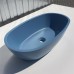 Раковина Holbi Mercury 64x35, из Solid Surface, Матовая, Черный логотип, цвет Белый