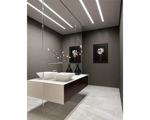 Раковина Holbi Saturn 43x43, из Solid Surface, Матовая, Черный логотип, цвет Белый