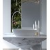 Раковина Holbi Titan 60x36, из Solid Surface, Матовая, Черный логотип, цвет Белый