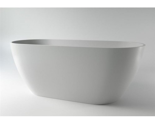 Ванна отдельностоящая из каменной массы Solid Surface Holbi Venus 170х80 см белая матовая