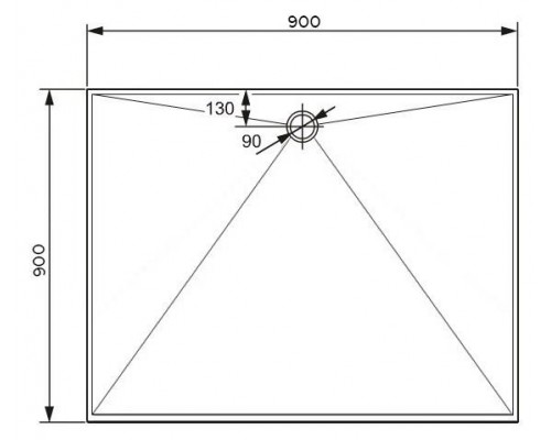 Душевой поддон HUPPE EASY STEP 90x90 см