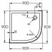 Душевой поддон Huppe Verano 90x90 235031.055