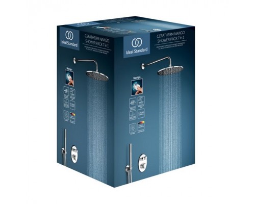 Промо набор для душа с термостатом Ideal Standard Ceratherm Navigo A7772AA 300mm