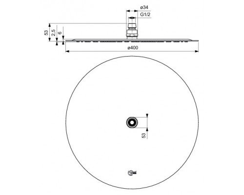 Верхний душ Ideal Standard B0386MY
